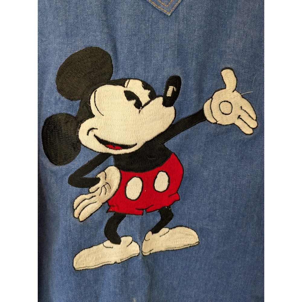 VTG Jacket Mickey Mouse Antonio Guiseppe Embroidered Western Women's L? READ